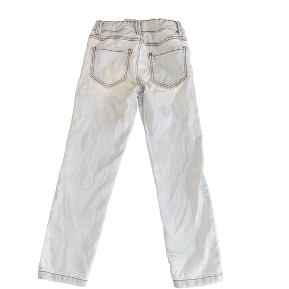 Girls OshKosh B'gosh Jeans Size 5 Light Blue Denim Skinny with Adjustable Waist - Picture 2 of 3